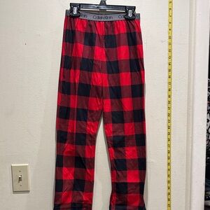Calvin Klein red  and black pajama Pants